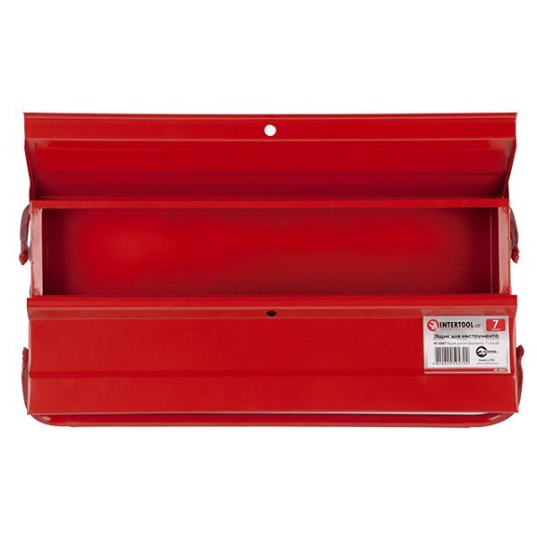 Ящик інструментальний металевий 450 мм, 7 секцій INTERTOOL HT-5047
