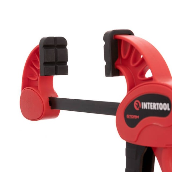 Струбцина автомат 750 * 75мм, зусилля затиску до 135 кг INTERTOOL HT-6175