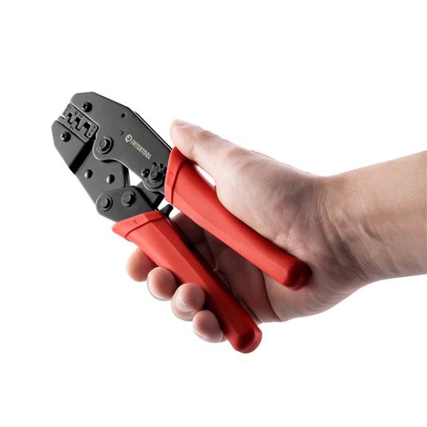 Кліщі для обтиску контактів (0,5 - 1/1,5 - 2,5/4 - 6 мм) INTERTOOL HT-7050