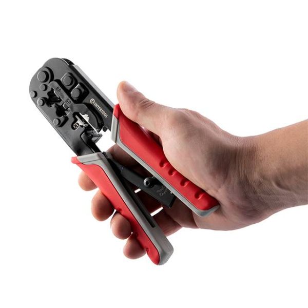 Кліщі для обтискання штекерів (RJ11 / RJ12 / RJ14) INTERTOOL HT-7052