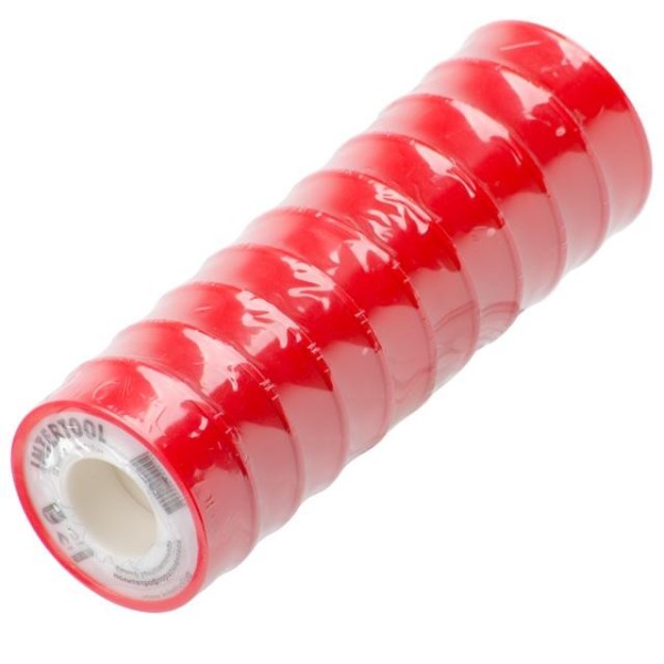 Стрічка тефлонова, фум (политетрафторетиленова) 15 м * 0.1 мм * 12 мм, 0.2 г/см³ INTERTOOL IT-0001