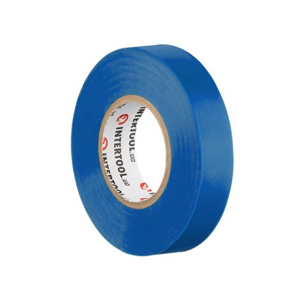 Стрічка ізоляційна, 17 мм * 25 м * 0,15 мм, синя INTERTOOL IT-0025