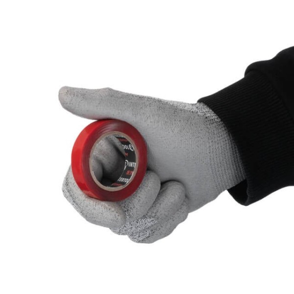 Стрічка клейка двостороння STRONG FIX, 12 мм * 2 м * 0,5 мм, прозора, акрил, STORM INTERTOOL KT-0822