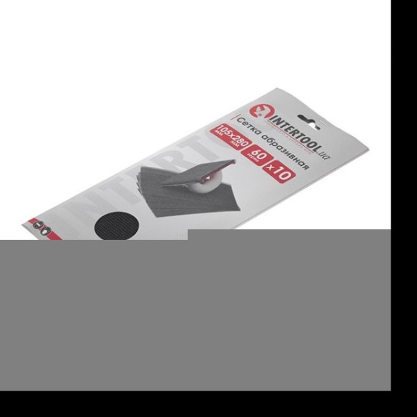 Сітка абразивна, 105 x 280 мм, К60, 10 шт. INTERTOOL KT-6006