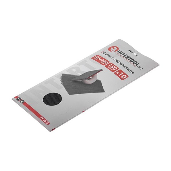 Сітка абразивна, 105 x 280 мм, К150, 10 шт. INTERTOOL KT-6015