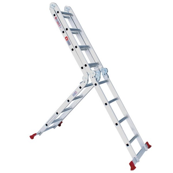 Драбина алюмінієва трансформер 4*4 сходинки, 4,7 м INTERTOOL LT-0029