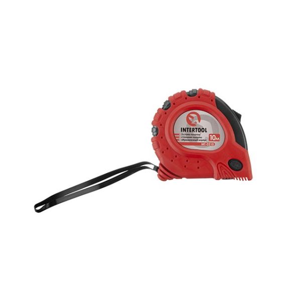 Рулетка з металевим полотном 10 м "Супер Магніт", blister INTERTOOL MT-0310