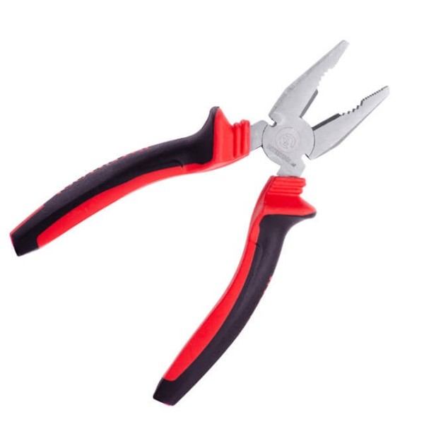 Плоскогубці 180 мм, 40CrV, фосфатовані, поліровані. INTERTOOL NT-0118