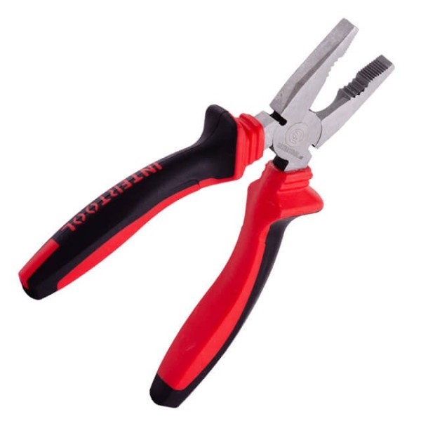 Плоскогубці 180 мм, 40CrV, фосфатовані, поліровані. INTERTOOL NT-0118