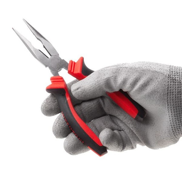 Довгогубці прямі 160 мм, 40CrV, фосфатовані, поліровані INTERTOOL NT-0136