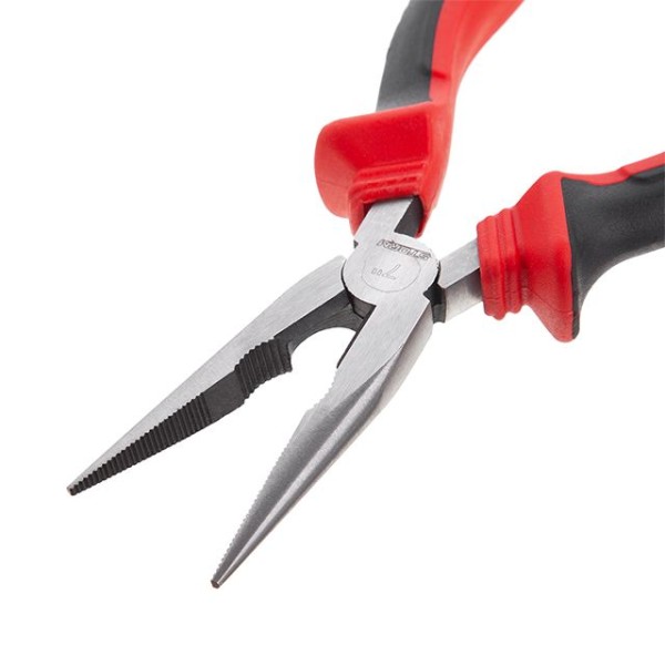 Довгогубці прямі 180 мм, 40CrV, фосфатовані, поліровані INTERTOOL NT-0138