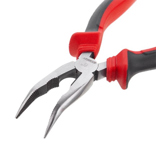 Довгогубці вигнуті 160 мм, 40CrV, фосфатовані, поліровані, STORM INTERTOOL NT-0146