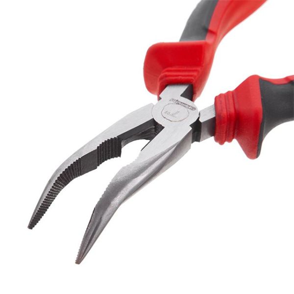 Довгогубці вигнуті 180 мм, 40CrV, фосфатовані, поліровані, STORM INTERTOOL NT-0148