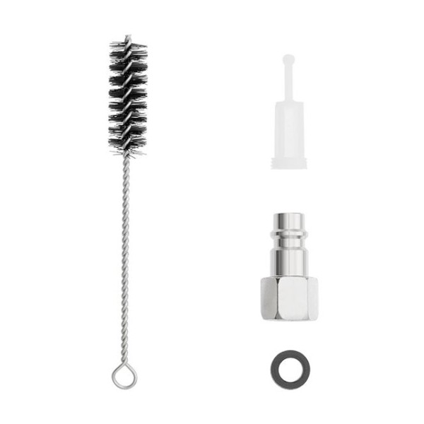 Фарбопульт пневматичний HVLP MINI, форсунка - 0.8 мм, верхній пластиковий бачок - 125 мл, 3 бар INTERTOOL PT-0101