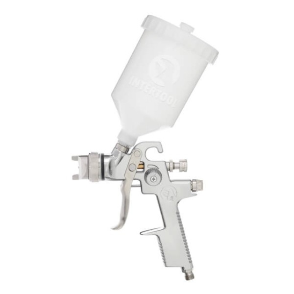 Фарбопульт пневматичний HVLP, форсунка 1.4 мм, верхній пластиковий бачок 600 мл, 3 бар INTERTOOL PT-0103