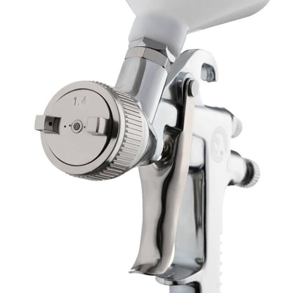 Фарбопульт пневматичний HP, форсунка 1,4 мм, верхній пластиковий бачок 600 мл, 5 бар INTERTOOL PT-0111