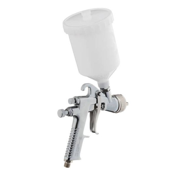 Фарбопульт пневматичний HP, форсунка 1,4 мм, верхній пластиковий бачок 600 мл, 5 бар INTERTOOL PT-0111