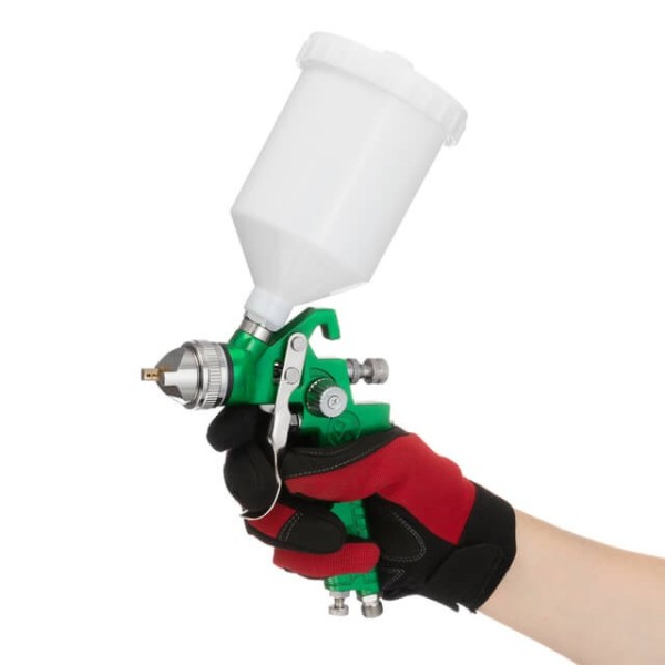 Фарбопульт пневматичний HVLP, форсунка 1.4 мм, верхній пластиковий бачок 600 мл, 3 бар INTERTOOL PT-0118