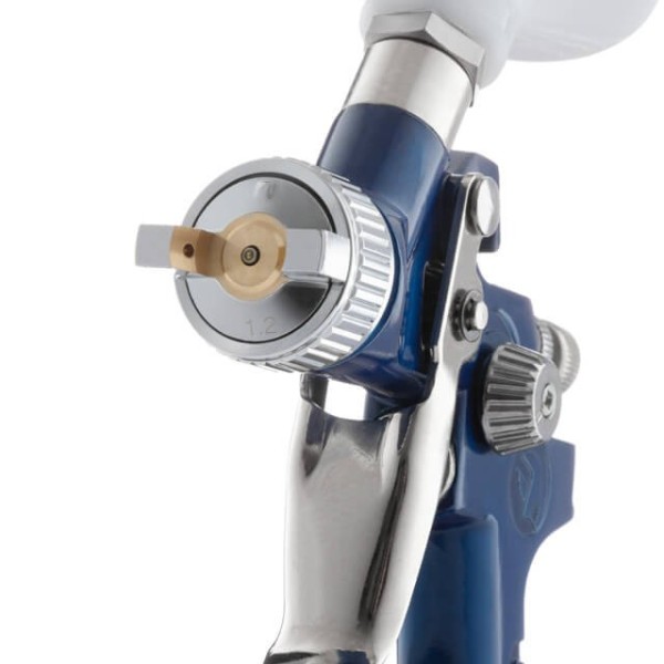 Фарбопульт пневматичний HVLP MINI, форсунка 1.2 мм, верхній пластиковий бачок 125 мл, 3 бар INTERTOOL PT-0122