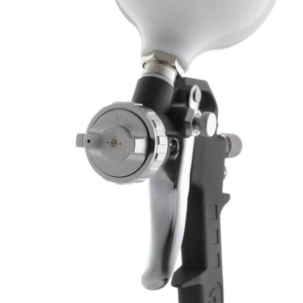 Фарбопульт пневматичний HP, форсунка 1,5 мм, верхній пластиковий бачок 600 мл, 3 регулювання, 5 бар INTERTOOL PT-0210