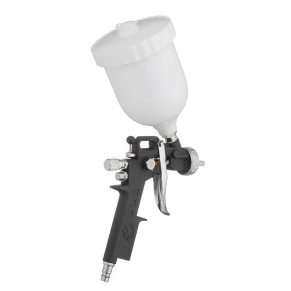 Фарбопульт пневматичний HP, форсунка 1,5 мм, верхній пластиковий бачок 600 мл, 3 регулювання, 5 бар INTERTOOL PT-0210