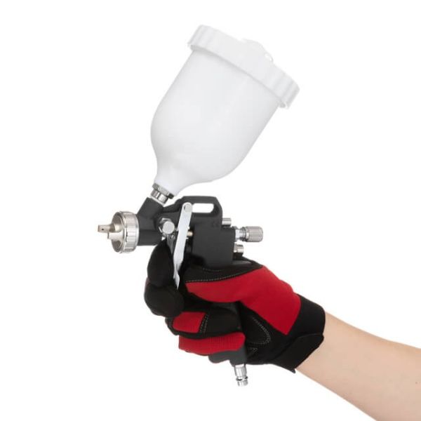 Фарбопульт пневматичний HP, форсунка 1,5 мм, верхній пластиковий бачок 600 мл, 3 регулювання, 5 бар INTERTOOL PT-0210