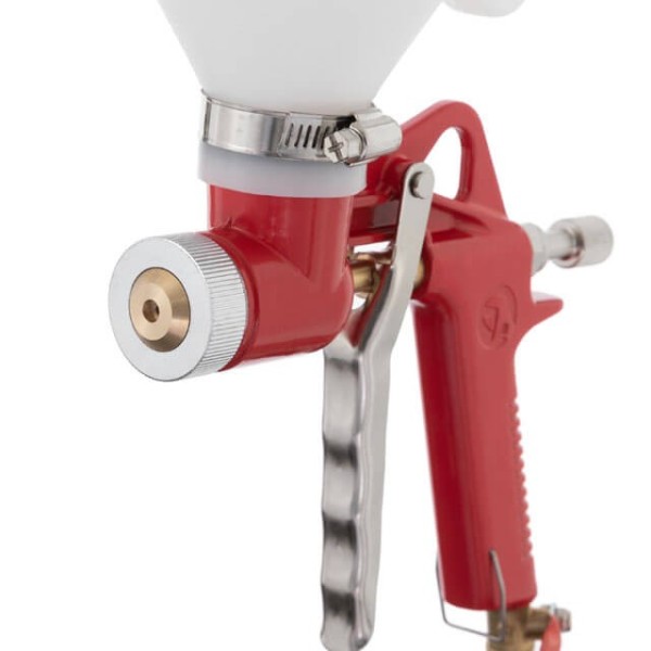 Пістолет для нанесення штукатурки пневматичний, 4-8 мм, В/Б пластиковий, 7000 мл. 3-6 бар INTERTOOL PT-0402