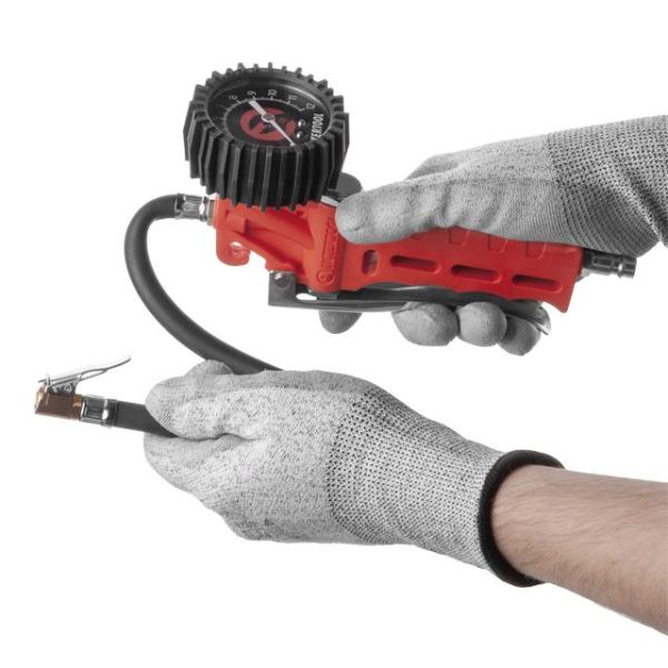 Пістолет для підкачування коліс з манометром пневматичний INTERTOOL PT-0505