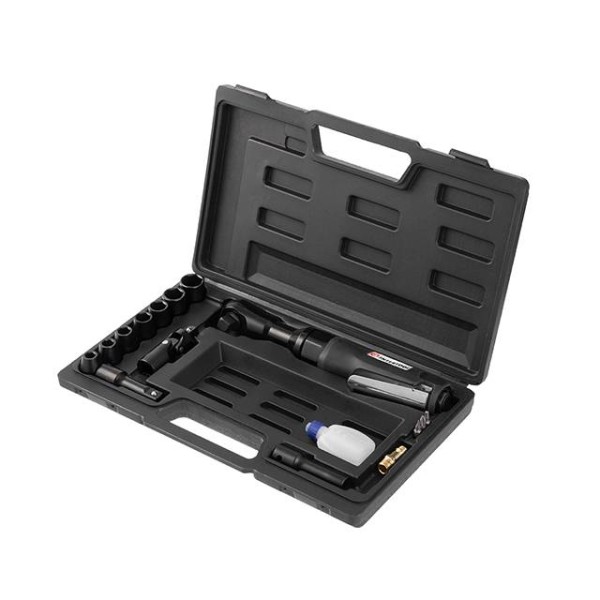 Гайковерт кутовий у кейсі + набір головок 1/2