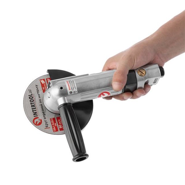 Шліфмашина кутова пневматична 115 мм INTERTOOL PT-1201