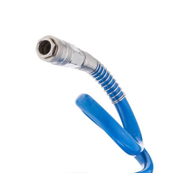 Шланг спіральний поліуретановий з швидкороз'ємними з'єднаннями 5 м, 8*12 мм INTERTOOL PT-1715