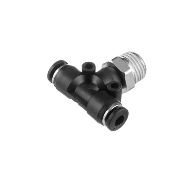 З'єднання цангове Т-подібне для поліуретанових та ін. шлангів 4*4 мм, 1/4