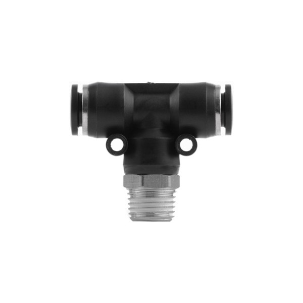 З'єднання цангове Т-подібне для поліуретанових та ін. шлангів 8*8 мм, 1/4