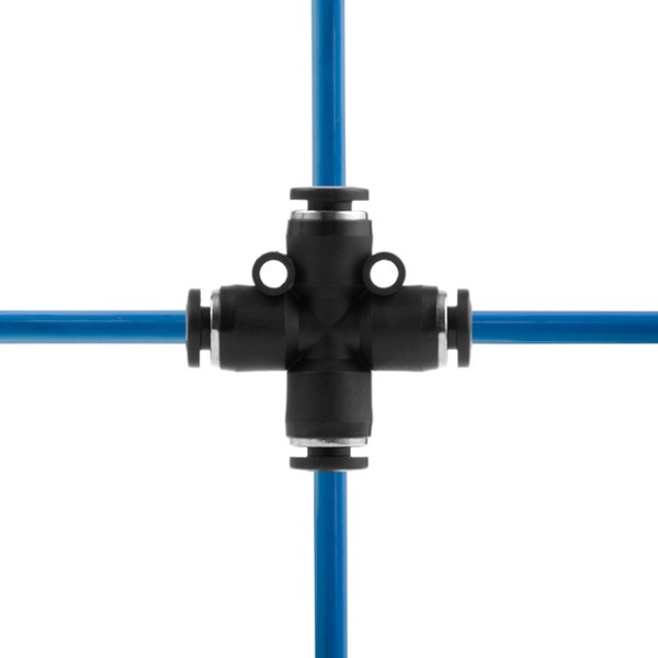 З'єднання цангове Х-подібне для поліуретанових та ін. шлангів 4 мм INTERTOOL PT-2365