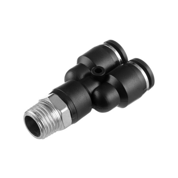 З'єднання цангове Y-подібне для поліуретанових та ін. шлангів 8*8 мм, 1/4