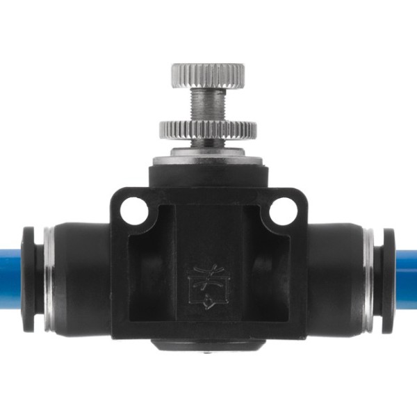 З'єднання цангове пряме з регулятором, для поліуретанових та ін. шлангів 10*10 мм INTERTOOL PT-2398