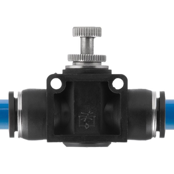 З'єднання цангове пряме з регулятором, для поліуретанових та ін. шлангів 12*12 мм INTERTOOL PT-2399