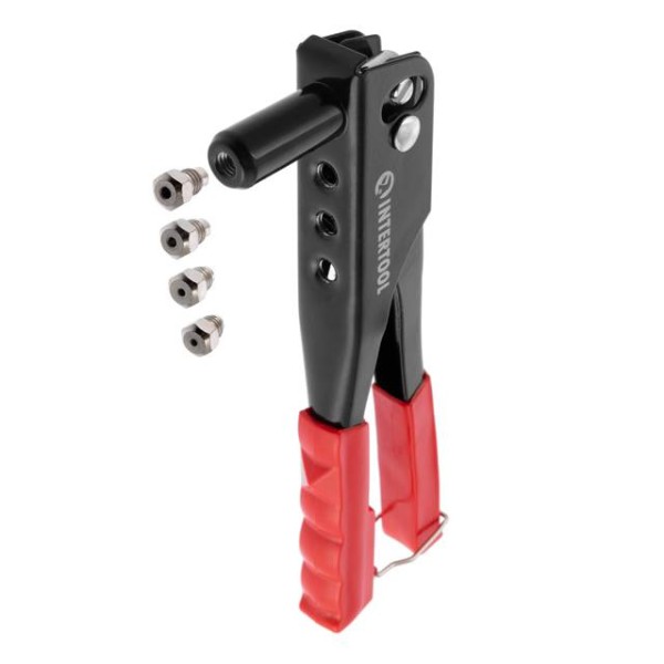 Пістолет заклепувальний ручний, діаметр заклепки 3.2; 4; 4.8 мм INTERTOOL RT-0001