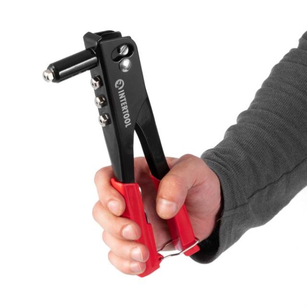 Пістолет заклепувальний ручний, діаметр заклепки 3.2; 4; 4.8 мм INTERTOOL RT-0001