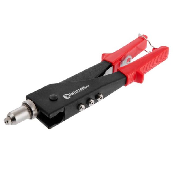 Пістолет заклепувальний ручний, діаметр заклепки 3.2; 4; 4.8 мм (з поворотом на 90°) INTERTOOL RT-0002