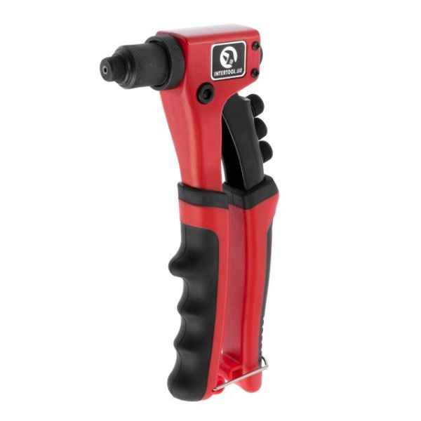 Пістолет заклепувальний ручний 215 мм, діаметр застосовуваної заклепки - 2.4; 3.2; 4; 4.8 мм INTERTOOL RT-0014