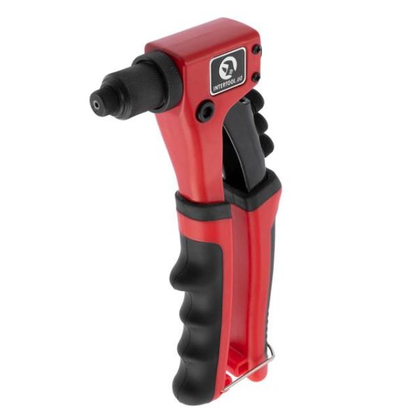 Пістолет заклепувальний ручний 215 мм, діаметр застосовуваної заклепки - 2.4; 3.2; 4; 4.8 мм INTERTOOL RT-0014