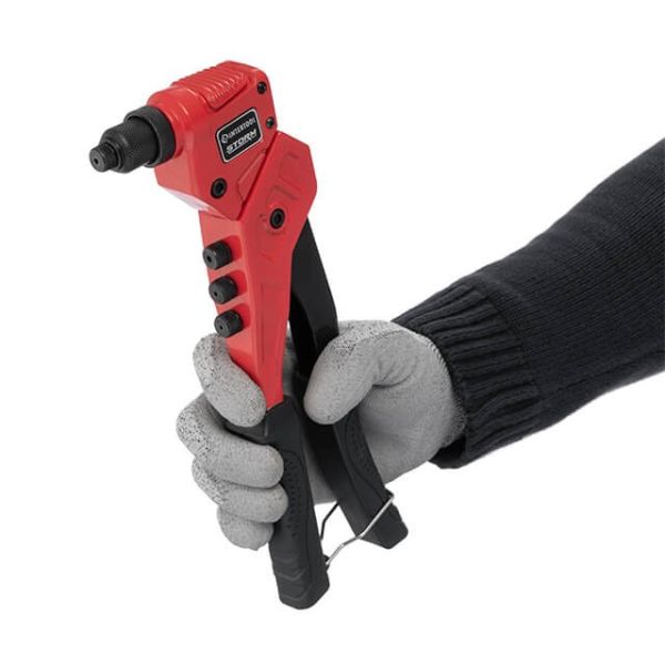 Пістолет заклепувальний поворотний на 360°, 300 мм, діаметр застосовуваної заклепки - 2.4; 3.2; 4; 4.8 мм, Storm INTERTOOL RT-0016