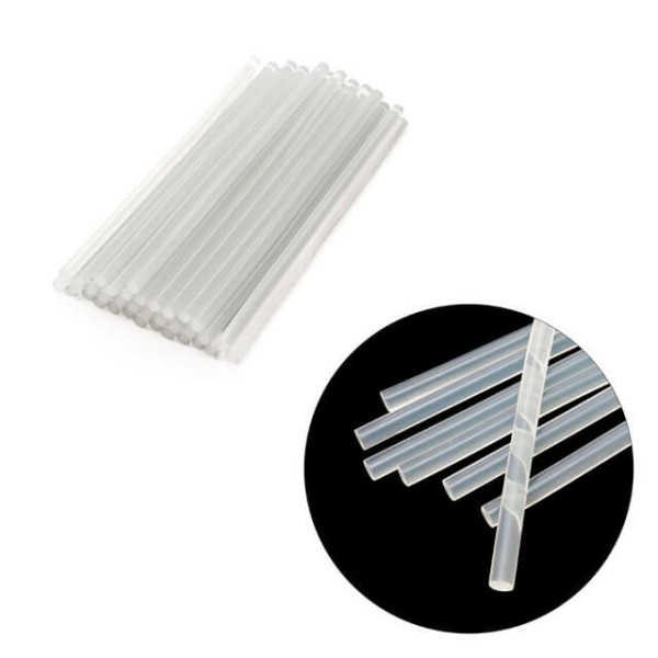 Комплект стрижнів клейових прозорих 11,2 мм * 300 мм, уп. 1 кг INTERTOOL RT-1025