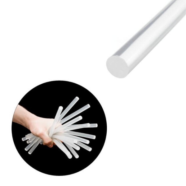 Комплект стрижнів клейових прозорих 11,2 мм * 300 мм, уп. 1 кг INTERTOOL RT-1025