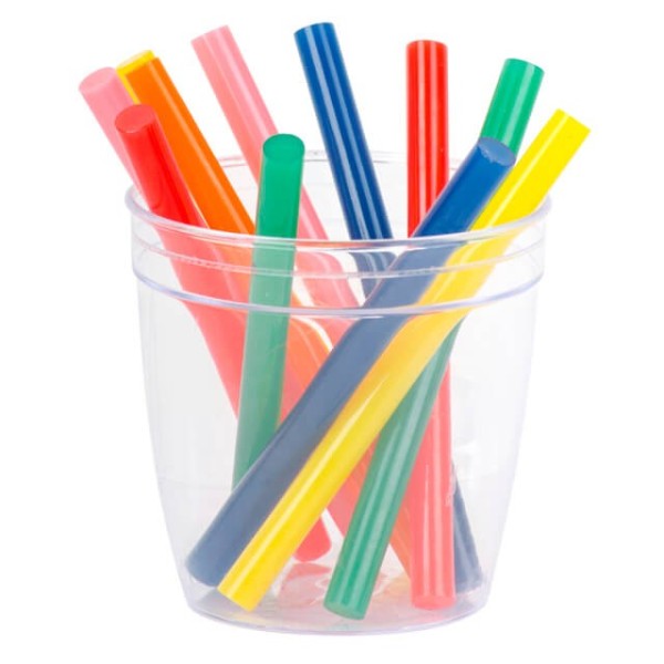 Комплект стрижнів клейових кольорових 7,4 мм * 100 мм, 12 шт INTERTOOL RT-1031