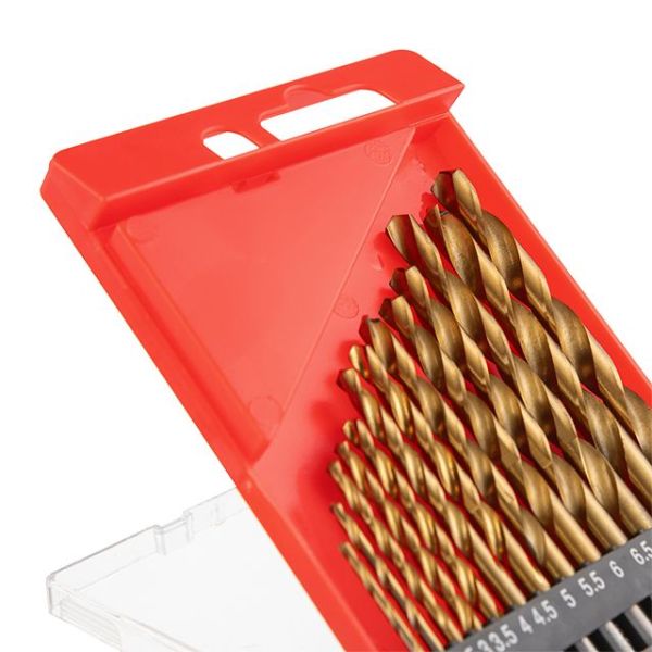 Набір свердел по металу DIN338 HSS 13 шт (2-8 мм), покриття - Ti INTERTOOL SD-0014