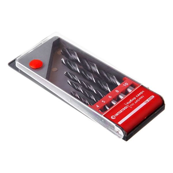 Набір свердел по деревині 5 шт INTERTOOL SD-0205