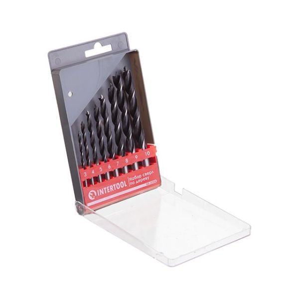 Набір свердел по деревині 8 шт INTERTOOL SD-0208