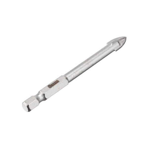 Свердло по склу та кераміці 8 мм HEX 1/4'' (6.35 мм) INTERTOOL SD-0288
